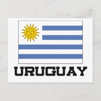 Uruguay Flagga Vykort