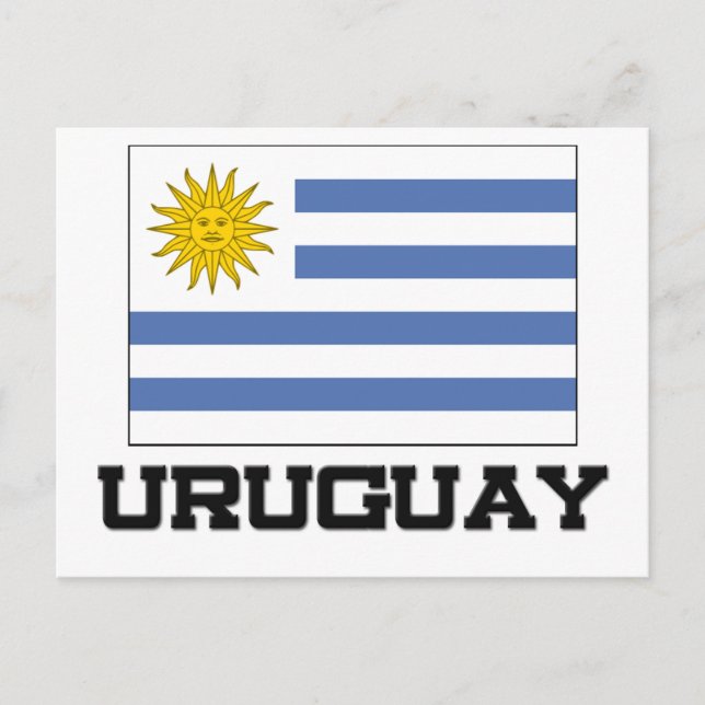 Uruguay Flagga Vykort (Framsida)