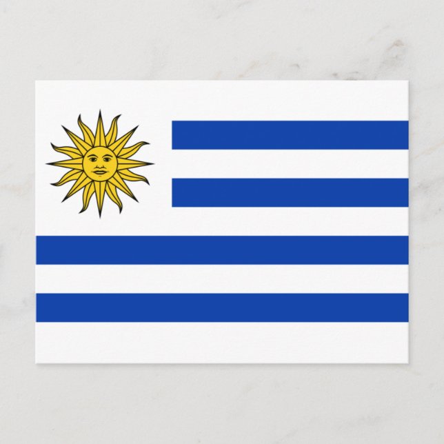 uruguay flagga vykort (Framsida)