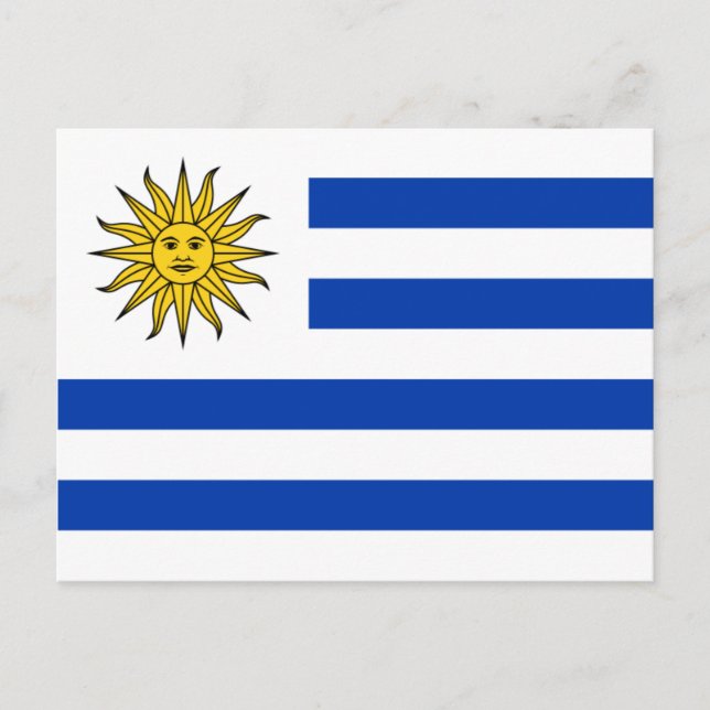 uruguay flagga vykort (Framsida)