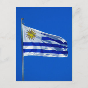 uruguay flagga vykort