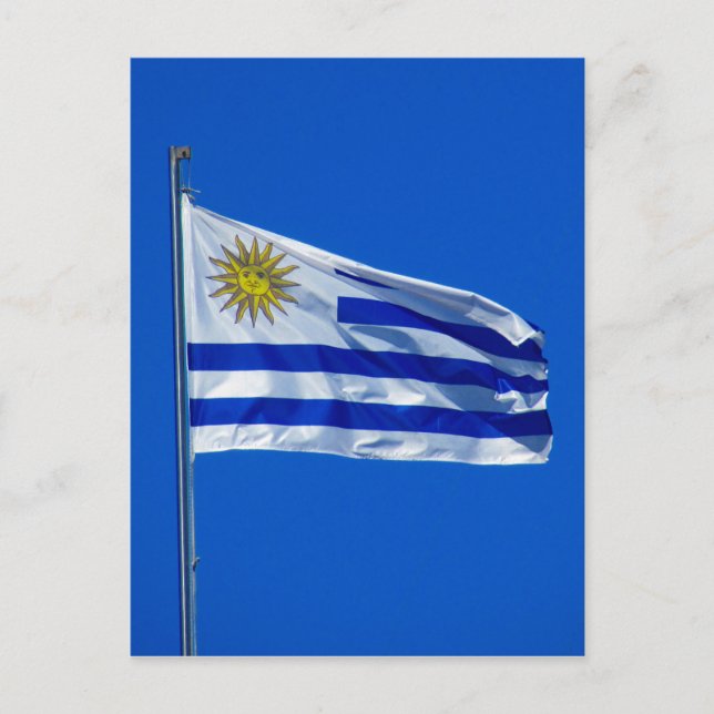 uruguay flagga vykort (Framsida)
