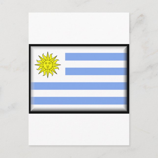 Uruguay Flagga Vykort (Framsida)