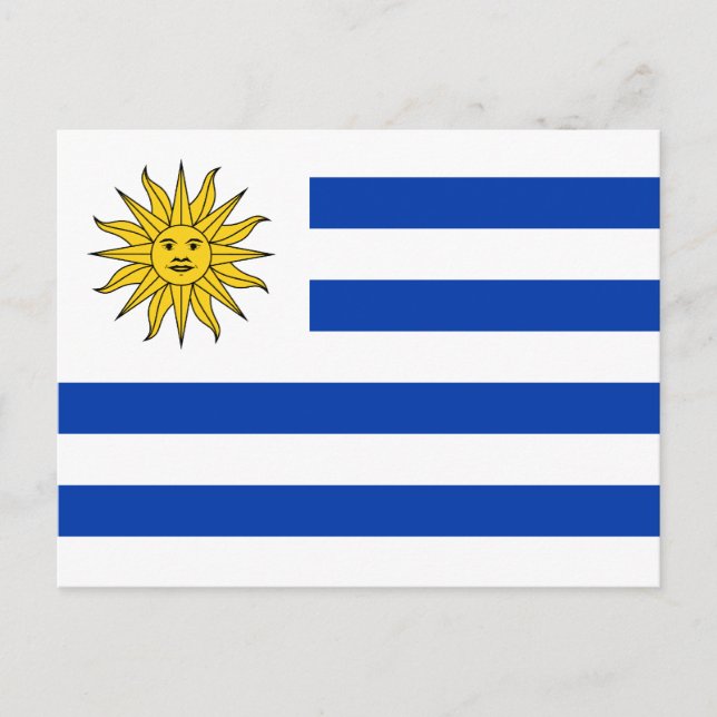 Uruguay Flagga-vykort Vykort (Framsida)