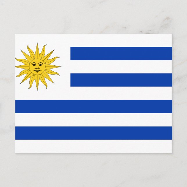 Uruguay-Flagga-vykort Vykort (Framsida)