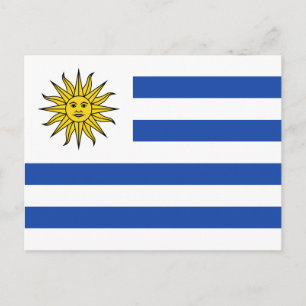 Uruguay Flagga-vykort Vykort