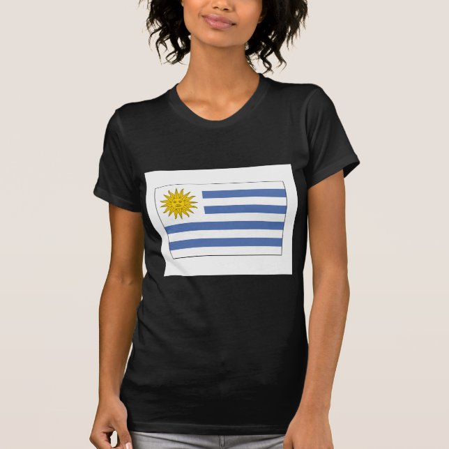 Uruguay FLAGGAinternationell T Shirt (Framsida)