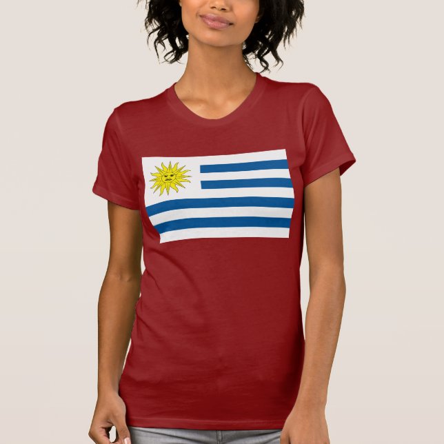 Uruguay flaggaT-tröja Tee (Framsida)