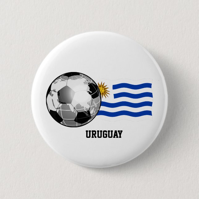 Uruguay fotboll knäppas knapp (Framsida)