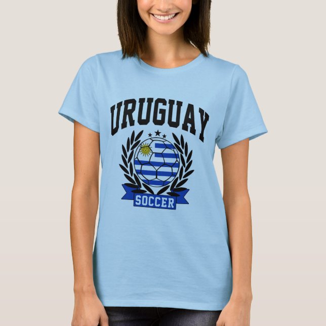 Uruguay fotboll t-shirt (Framsida)