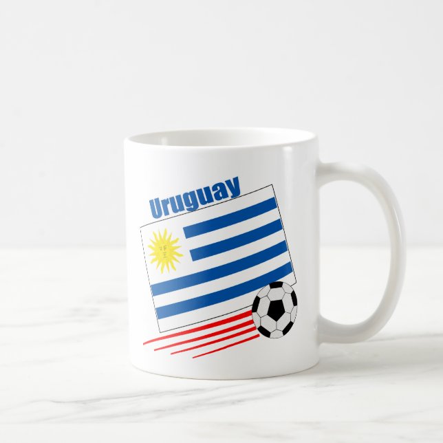 Uruguay fotbolllag kaffemugg (Höger)