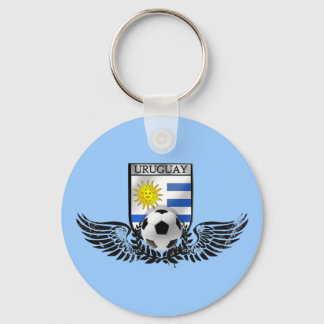 Uruguay fotbolls-EM Uruguay-flagga Nyckelring