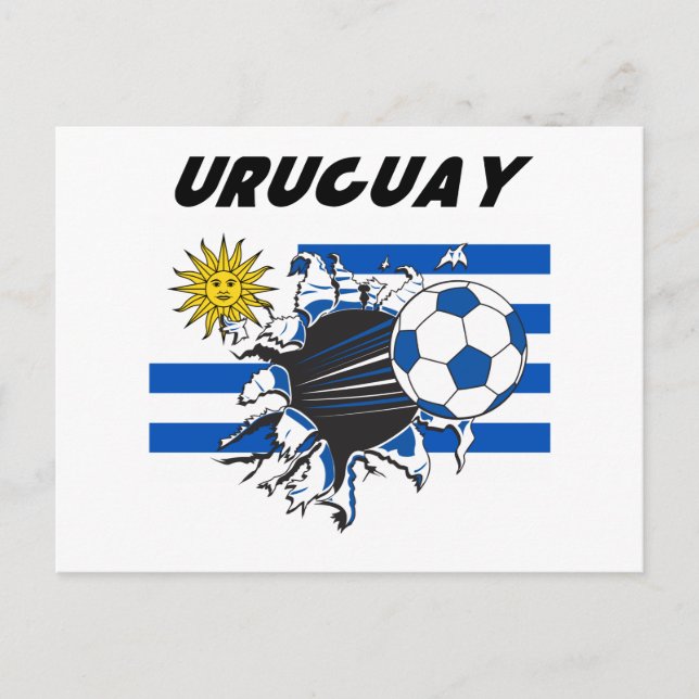 Uruguay Futbol Stationery Vykort (Framsida)