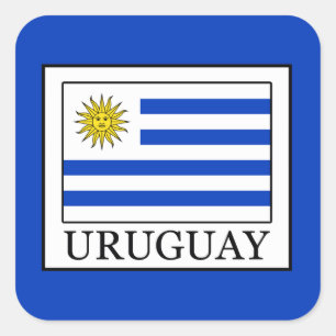 Uruguay Fyrkantigt Klistermärke