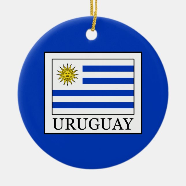 Uruguay Julgransprydnad Keramik (Framsidan)