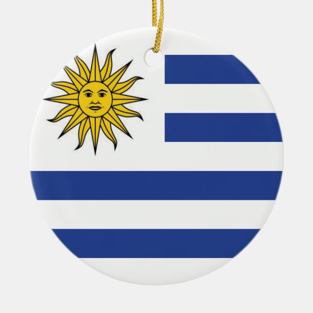 Uruguay Julgransprydnad Keramik (Framsidan)