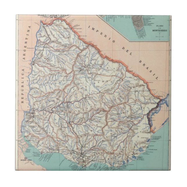 Uruguay Kakelplatta (Framsidan)