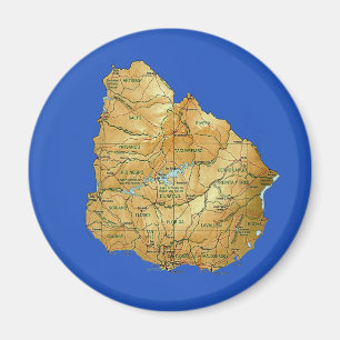 Uruguay kartamagnet magnet