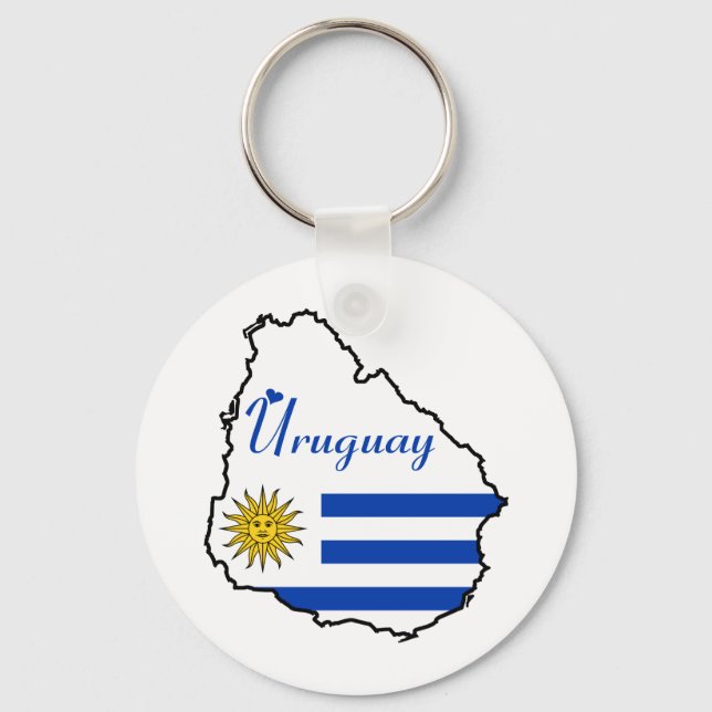 Uruguay Keychain Nyckelring (Framsida)