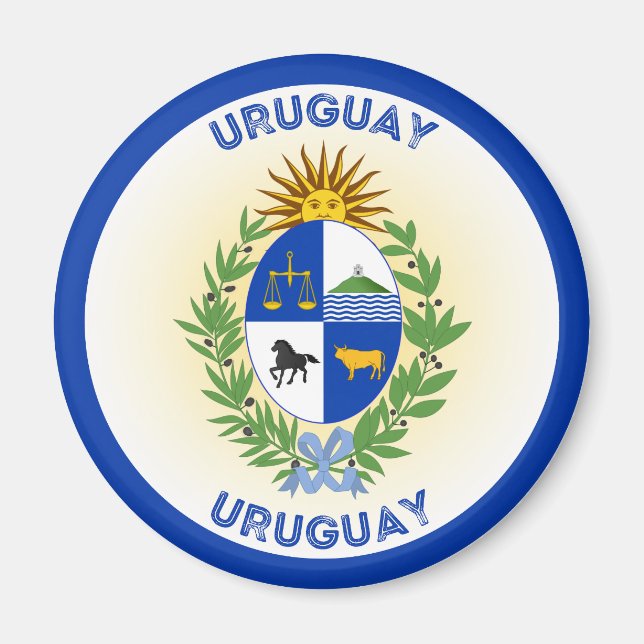 Uruguay kulturarvsemblem magnet (Framsidan)