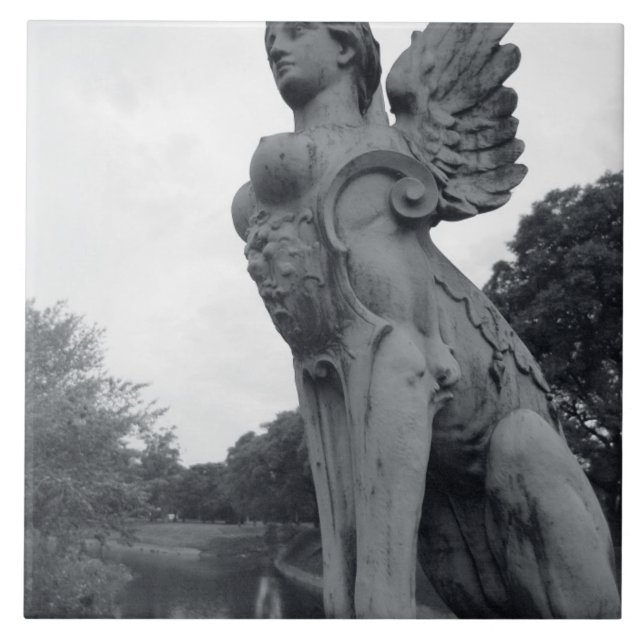 Uruguay, Montevideo, Barrio Prado, mytologisk Kakelplatta (Framsidan)