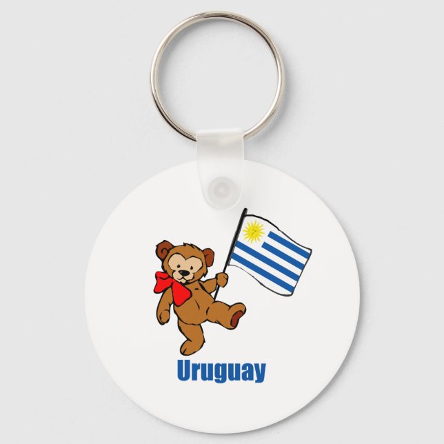 Uruguay Nalle Nyckelring (Framsida)