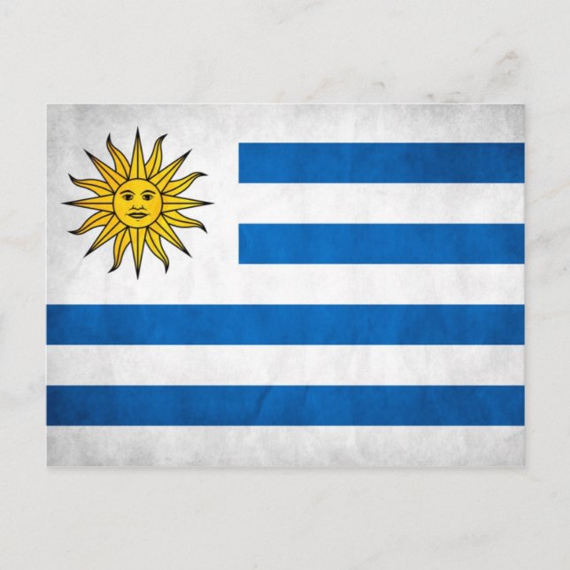 Uruguay National Flagga Vykort (Framsida)