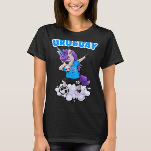Uruguay Oceanen Uurayan Football Flagga Futbol Dab T Shirt