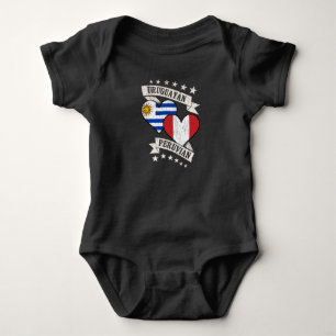Uruguay Peruan Peruvian Heart Flaggor Uruguay Peru T Shirt