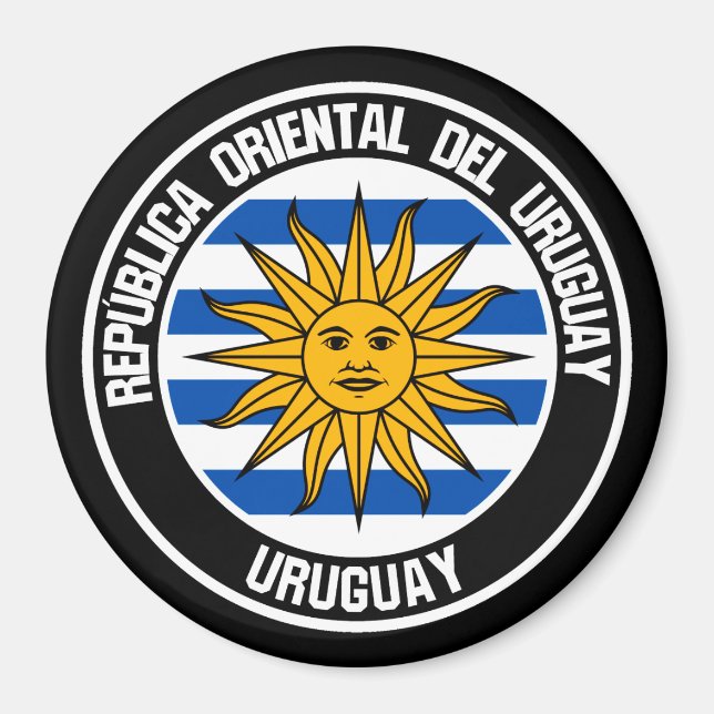Uruguay-rondens emblem magnet (Framsidan)