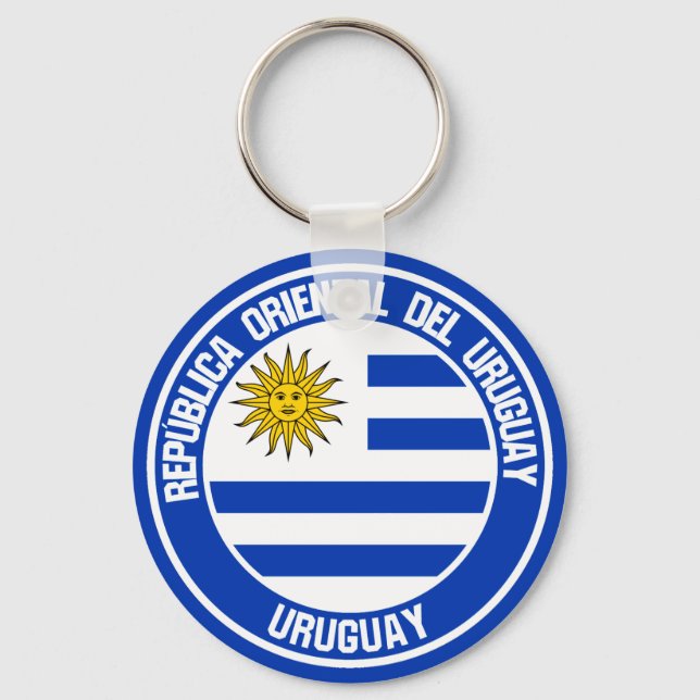 Uruguay Round Emblem Nyckelring (Framsida)