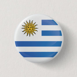 Uruguay Round Icon Flagga Knapp