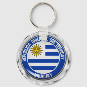 Uruguay rundaEmblem Nyckelring