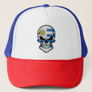 Uruguay Smiling Skull Flagga Keps