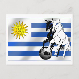 Uruguay Soccer Charruas 2010 futbol fläkt-gåvor Vykort