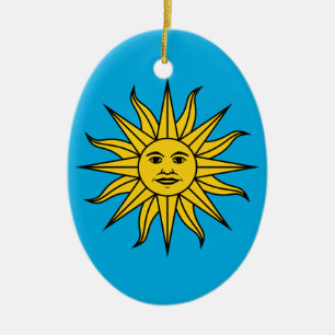 Uruguay Sol de Mayo Julgransprydnad Keramik