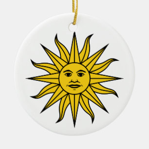 Uruguay Sol de Mayo Julgransprydnad Keramik