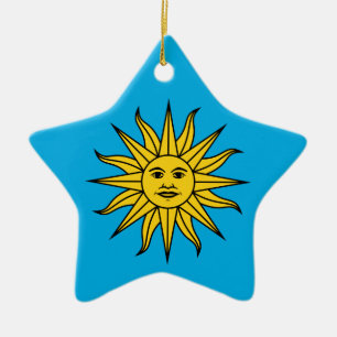 Uruguay Sol de Mayo Julgransprydnad Keramik
