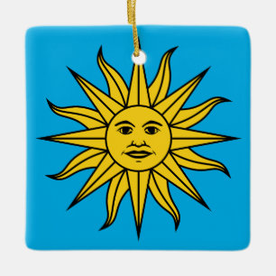 Uruguay Sol de Mayo Julgransprydnad Keramik