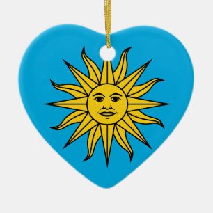 Uruguay Sol de Mayo Julgransprydnad Keramik