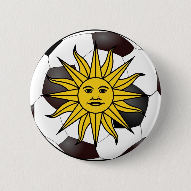 Uruguay "Sol de Mayo" Knapp (Framsida)