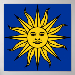 Uruguay "solenoid de Mayo ", Poster