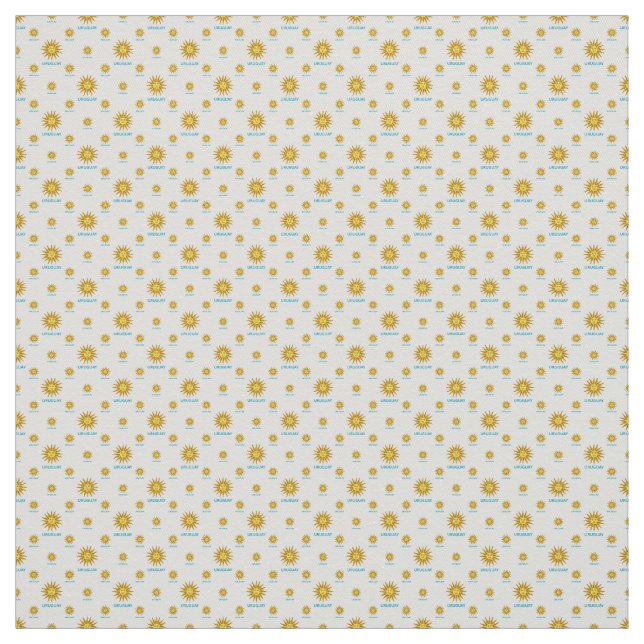 Uruguay Symbol Motif Mönster Tyg (Provkarta)