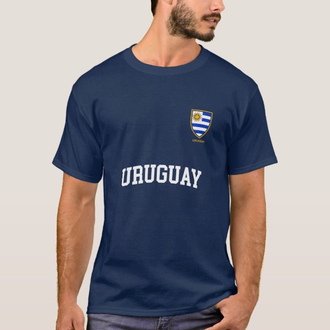 Uruguay Team Sports Ocer Uruguay Uruguay Flagga Je T Shirt (Framsida)
