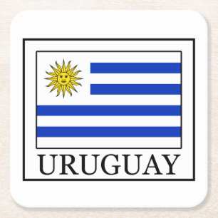 Uruguay Underlägg Papper Kvadrat