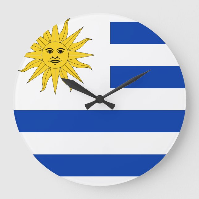 Uruguay (Uruguay)-Flagga Stor Klocka (Framsida)