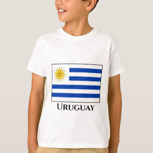 Uruguay (Uruguay)-Flagga T Shirt