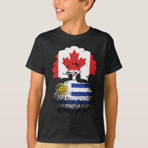 Uruguay Uruguay Uruguay Canadian Canada Träd Roots T Shirt