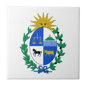 Uruguay vapensköld kakelplatta