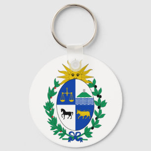 Uruguay vapensköld Keychain Nyckelring
